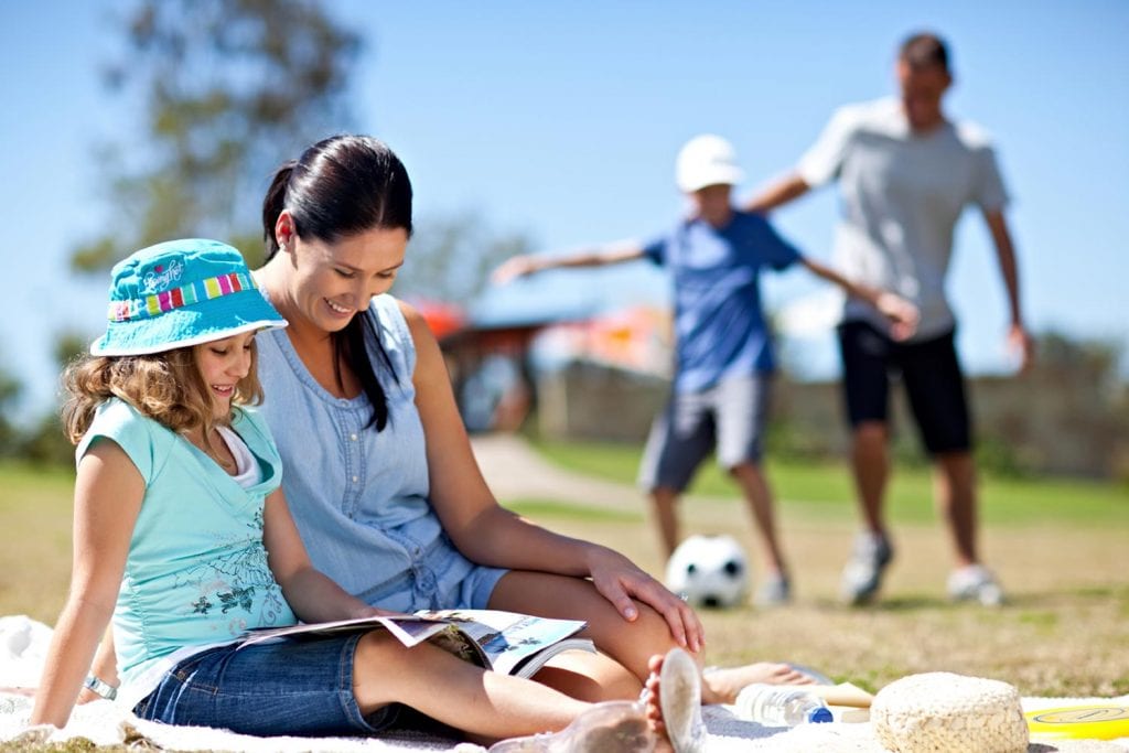 Family reading and thinking about personal tax advice